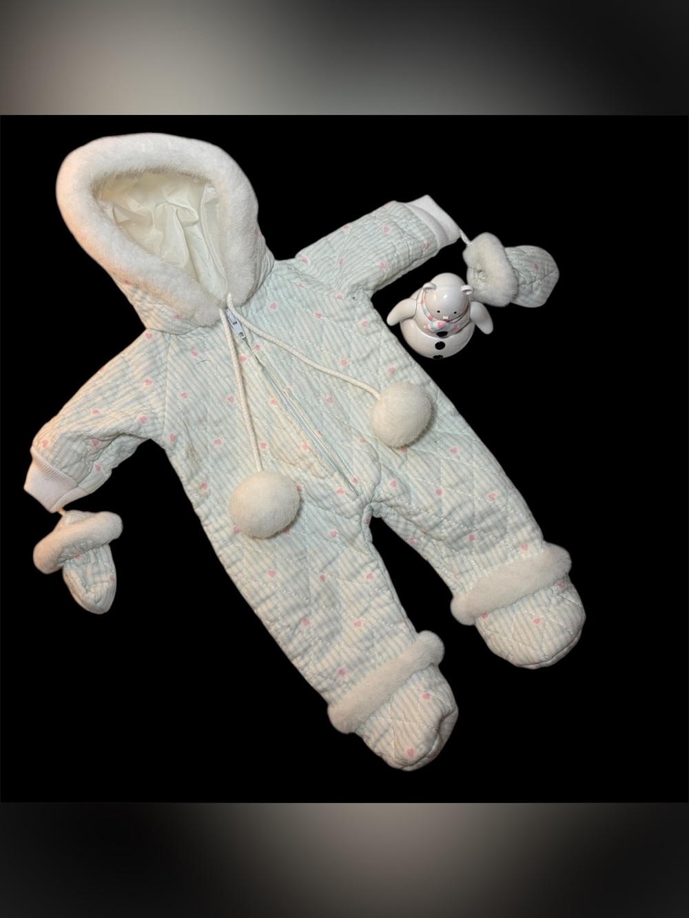 1997 Pleasant Company Bitty Baby Frosty Fun Snowsuit Snowman and Book